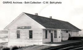 Great Northern Depot at Sweet Grass, Montana, 1973