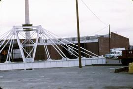 Great Northern Railway Turntable at Great Falls, Montana in white paint