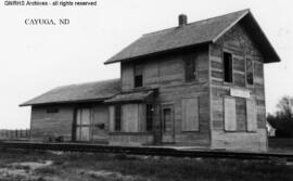 Great Northern Depot at Cayuga, North Dakota, undated