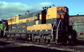 Great Northern Railway 571 at Superior, Wisconsin in 1970.