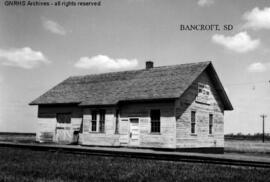 Great Northern Depot at Bancroft, South Dakota, undated