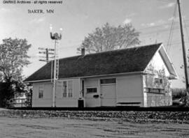 Great Northern Depot at Baker, Minnesota, undated