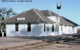 Great Northern Depot at Warren, Minnesota, undated