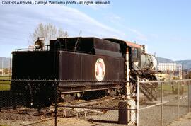Great Northern Steam Locomotive 1147 at Wenatchee, Washington, 1987