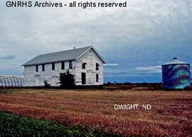 Great Northern Depot at Dwight , North Dakota, undated