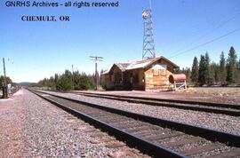 Great Northern-Southern Pacific Depot at Chemult, Oregon, undated