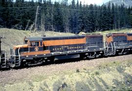 Great Northern Railway 2523 at Marias Pass, Montana in 1968.