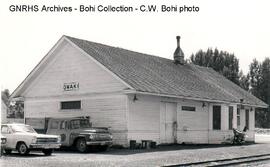 Great Northern Depot at Omak, Washington, 1976