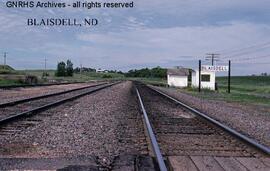 Great Northern Station Building at Blaisdell, North Dakota, undated