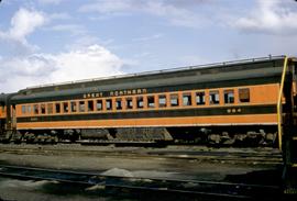 Great Northern Railway Passenger Car 964 at Spokane, Washington in 1970.