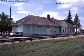 Great Northern Depot at Halstad, Minnesota, undated