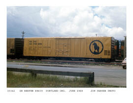 Great Northern Refrigerator Car Number 8609, Portland, Oregon, 1968