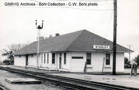 Great Northern Depot at Stanley, North Dakota, 1969