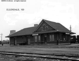 Great Northern Depot at Ellendale, North Dakota, undated