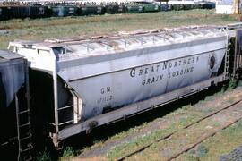 Great Northern Covered Hopper Car 171133 at Amarillo, Texas, 1980