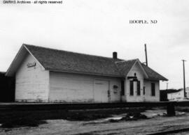 Great Northern Depot at Hoople, North Dakota, undated