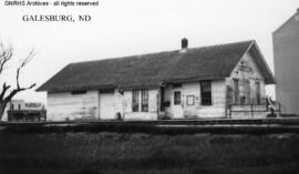 Great Northern Depot at Galesburg, North Dakota, undated