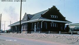 Great Northern Depot at Rugby, North Dakota, undated