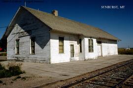 Great Northern Depot at Sunburst, Montana, undated