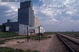 Great Northern Station Sign at Carlisle, Minnesota, undated