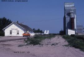 Great Northern Depot at Rock Lake, North Dakota, undated