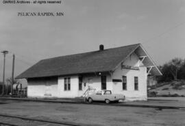 Great Northern Depot at Pelican Rapids, Minnesota, undated