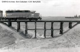 Burlington Northern Trestle at Plentywood, Montana, 1993