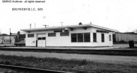 Great Northern Depot at Browerville, Minnesota, undated