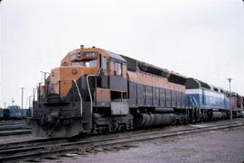 Great Northern Railway 409 at Havre, Montana in 1970.