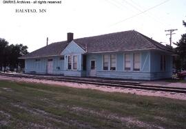 Great Northern Depot at Halstad, Minnesota, undated