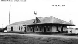 Great Northern Depot at Larimore, North Dakota, undated