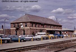 Great Northern Depot at Grand Forks, North Dakota, undated