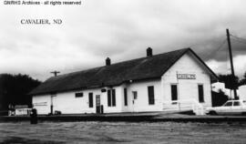 Great Northern Depot at Cavalier, North Dakota, undated