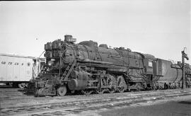 Great Northern Steam Locomotive 3390 at Minneapolis, Minnesota in 1958.