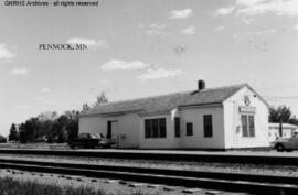 Great Northern Depot at Pennock, Minnesota, undated