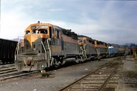 Great Northern Railway Train 88 at Wenatchee, Washington in 1969.