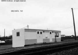 Great Northern Depot at Bremen, North Dakota, undated