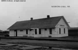 Great Northern Depot at Medicine Lake, Montana, undated