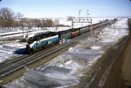 Great Northern Railway 332 at Grand Forks, North Dakota in 1970.