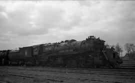 Great Northern Steam Locomotive 2012 at Superior, Wisconsin in 1958.