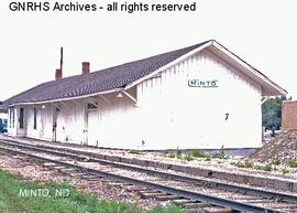 Great Northern Depot at Minto, North Dakota, undated