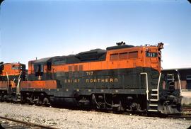 Great Northern Railway 717 at Vancouver, British Columbia in 1966.