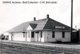 Great Northern Depot at Plentywood, Montana, 1970