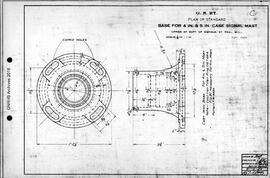 Great Northern Railway Standard Signal Plans; Base for 4 Inch and 5 Inch Case Signal Mast, 1924