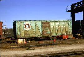 Great Northern Railway Box car 43710, at Spokane, Washington in 1971.