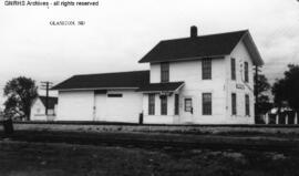 Great Northern Depot at Glasston, North Dakota, undated