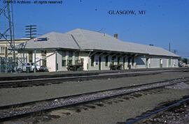 Great Northern Depot at Glasgow, Montana, undated