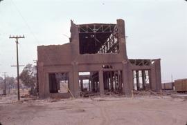 Great Northern Railway Wenatchee Electric Shop building after the Appleyard explosion of August 5...