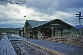 Great Northern Depot at Glacier Park, Montana, undated