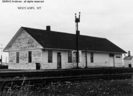 Great Northern Depot at Moccasin, Montana, undated